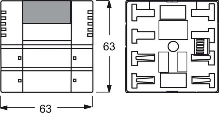 Produktbild Busch-Jaeger Raumtemperaturregler UP KNX PowN std-ws glz