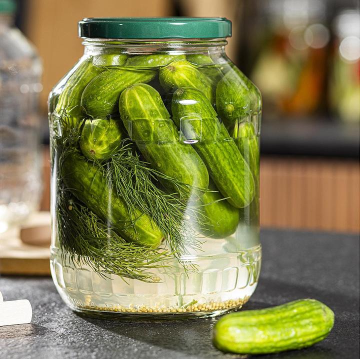 Actual product image Childhome HI Cucumber jar with tongs 2650ml (6 pcs., 2.65 l)