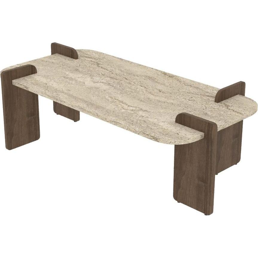 Hanah Home, Tavolino da salotto, Leapiri Coffee Table (120 x 35 x 60 cm)