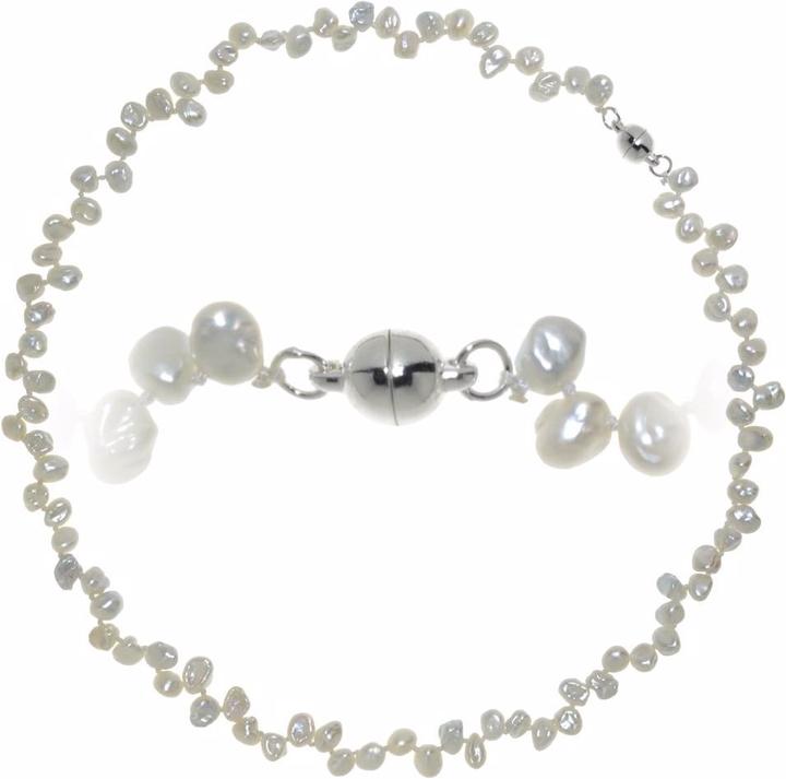 Immagine prodotto Bijouteria Collana di perle (Rame con rivestimento in argento, Perla d'acqua dolce, 45 cm)