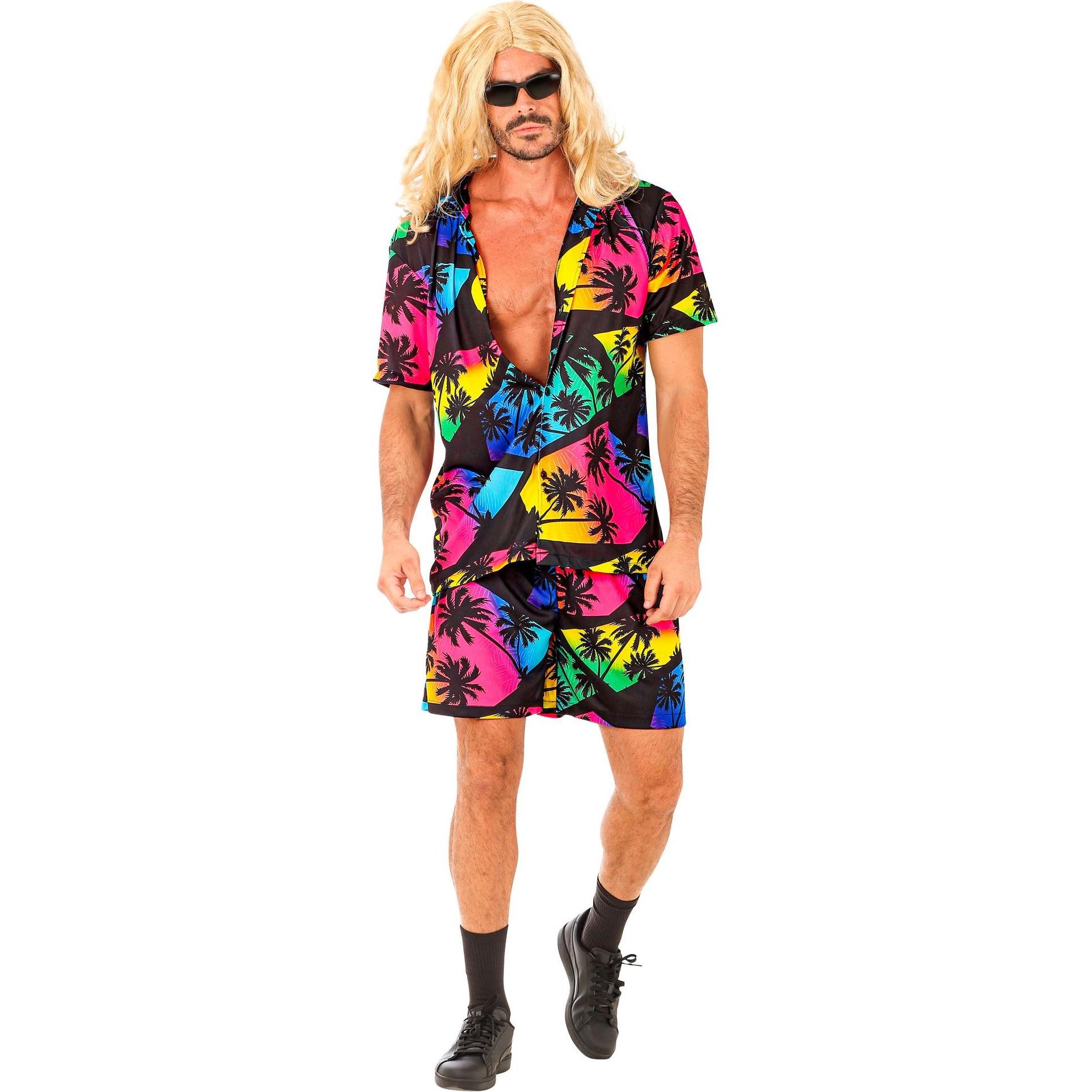 Thumbnail - Widmann Summer Party Fashion Hemd mit Shorts Hawaii Dunkel (S, M)