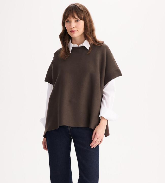 Produktbild Anne Weyburn Poncho mit rundem Ausschnitt (48)