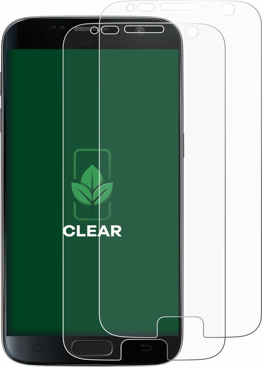 Actual product image ScreenLeaf Screen Protector sustainable Screen Protection, clear, anti-scratch (2 Piece, Samsung Galaxy S7)