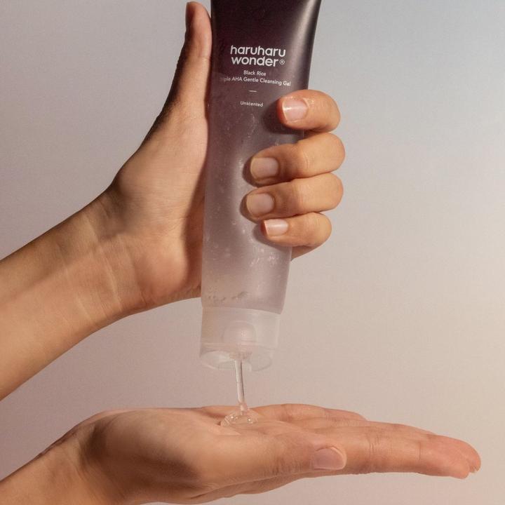 Actual product image Haruharu Wonder Black Rice Triple AHA Gentle Cleansing Gel 100ml - Hydrating (Cleansing gel, 100 ml)