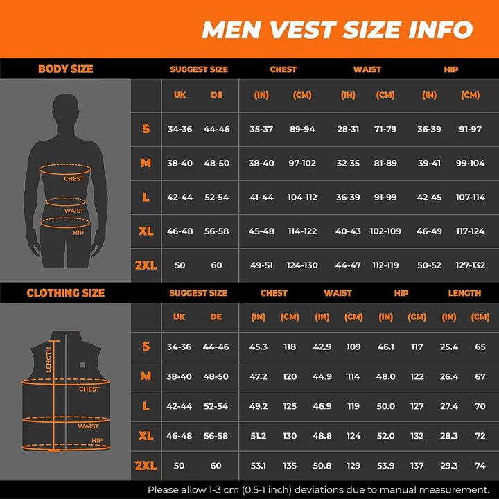 Produktbild Ororo Beheizbare Herren-Weste (M)