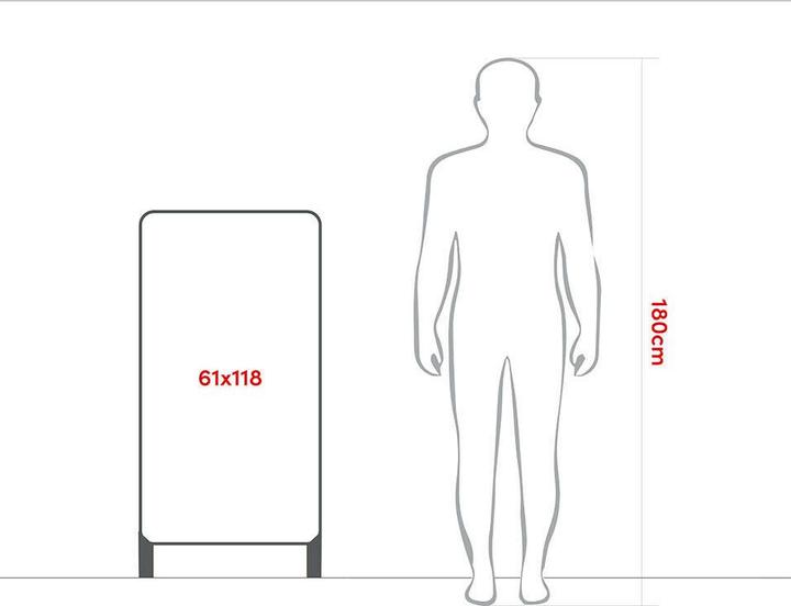 Image du produit Jamb Panneau publicitaire (61 x 30 x 118 cm)