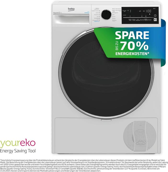 Immagine prodotto Beko B3T42240S (8 kg, A destra)
