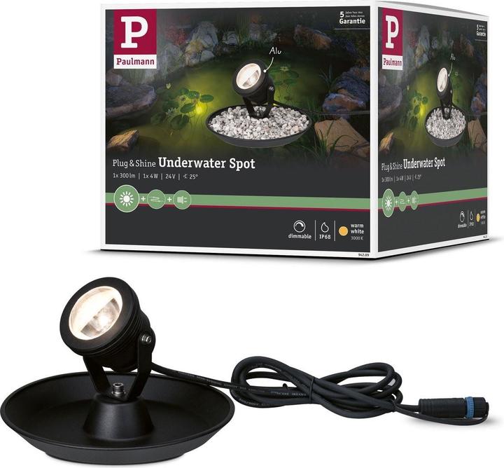 Produktbild Paulmann Outdoor Plug & Shine Spotlight Underwater (400 lm, IP68)