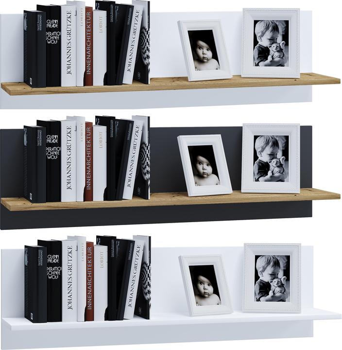Immagine prodotto VCM Scaffale da parete in legno Usilo (102 x 20 x 30 cm)