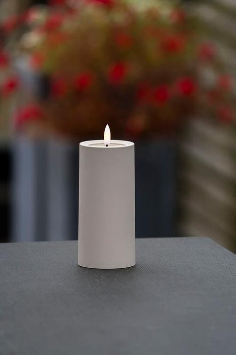 Actual product image LED Kunststoffkerze sw 1875-700 Aussen 1875-700 6h Timer D7 H15cm 2xAA (1 x)