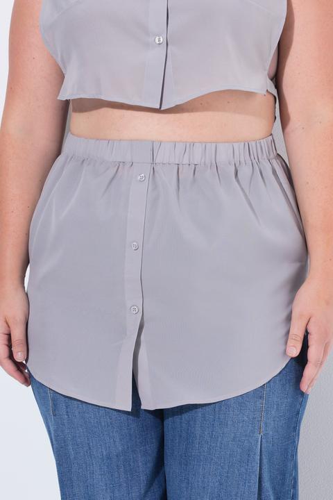 Actual product image Ulla Popken Solid Shirttail Extension (46, 48)