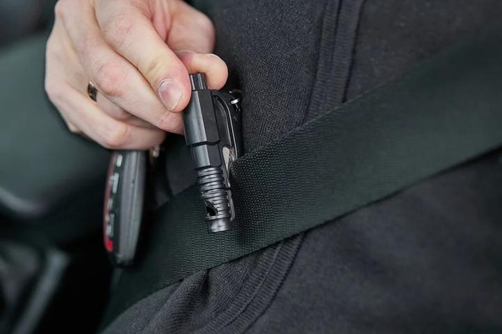 Actual product image Guard Emergency tool LIFEGUARD whistle belt knife glass breaker (YC-004-BL)