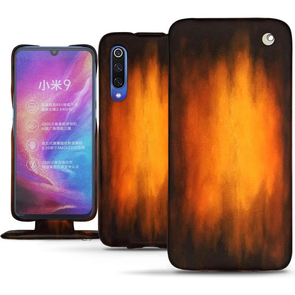 Thumbnail - Noreve Lederschutzhülle vertikal (Xiaomi Mi 9), Smartphone Hülle, Violett