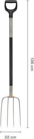 Produktbild Fiskars Ergonomic fork for compost (with round tines)