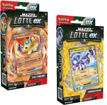 Actual product image Pokémon Pokemon (mult.2) Mazzi Lotte Miraidon Ex e victini Ex (Booster Pack)