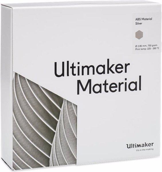 Actual product image Ultimaker Abs (ABS, 2.85 mm, 750 g, Silver)