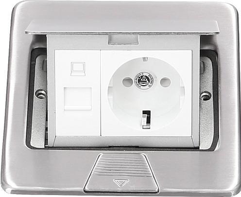 Actual product image Theo Klein KLEIN Floor box with flap KBODO/266 Cast stainless steel, polished 133305