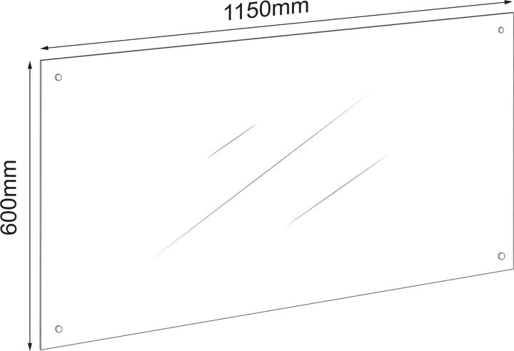 Produktbild VCM Küchenrückwand Spritzschutz 115 x 60 cm (115 x 60 cm)