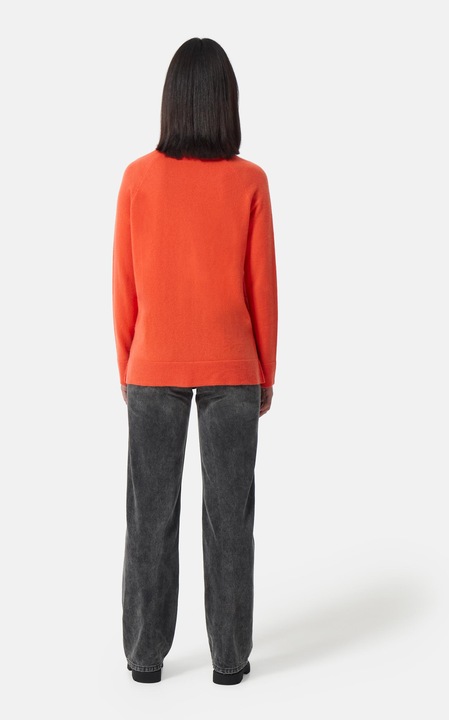 Produktbild Cash-Mere Kaschmir V-Ausschnitt Pullover mit Seitenschlitzen (L)