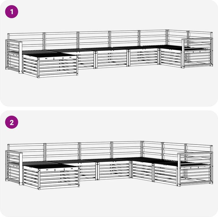 Produktbild vidaXL Outdoor-Sofa