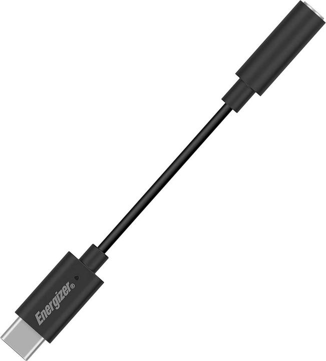 Actual product image Energizer Audio Adapter 3.5mm Jack to USB-C - 11cm (USB-C, 3.5mm jack)