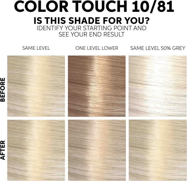 Produktbild Wella Color Touch Fresh-Up-Kit (10/81 hell-lichtblond perl-asch)