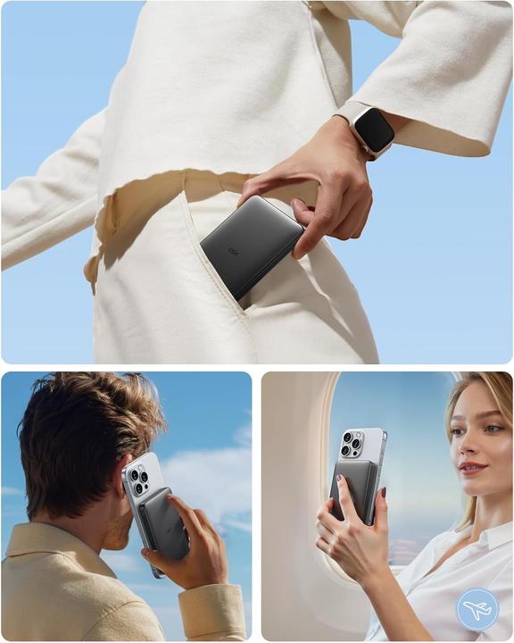 Produktbild ESR Qi2 MagSafe Powerbank 5000mAh (5000 mAh, 15 W)