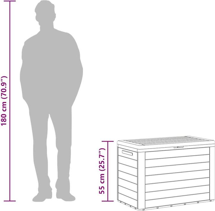 Actual product image vidaXL Aufbewahrungsbox