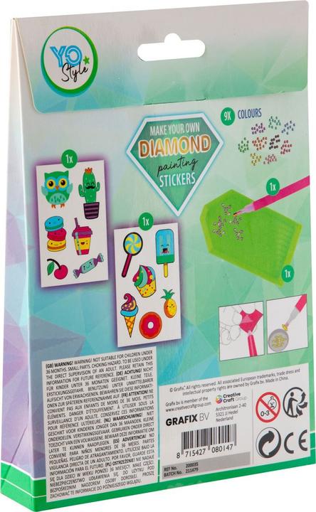 Actual product image Grafix Make your own Diamond Painting Stickers