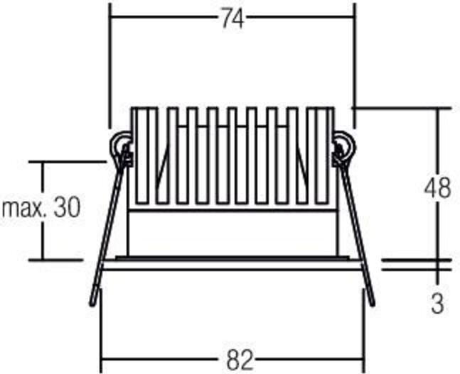Productafbeelding Brumberg LED inbouwarmatuur (830 lm)