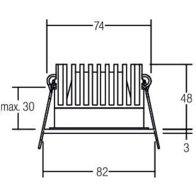 Thumbnail - Brumberg, Wandleuchte + Deckenleuchte, LED-Einbauleuchte (830 lm)