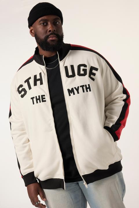Immagine prodotto Sthuge Giacca di felpa con collo alto e inserti a contrasto, fino alla tg. 8XL (XXL)