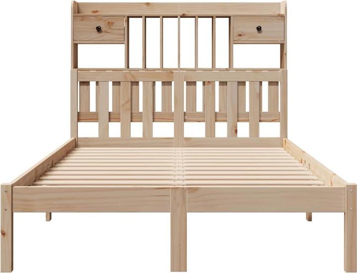 Produktbild vidaXL Bett mit Regal (135 x 190 cm)