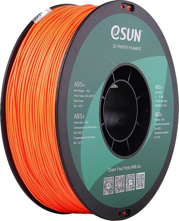 Produktbild eSUN ABS+ 1,75mm Orange 1kg 3D Filament (ABS, 1.75 mm, 1000 g)
