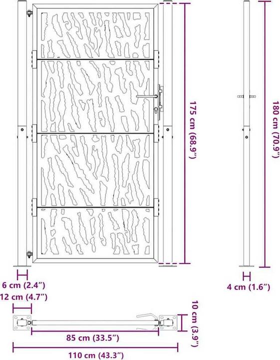 Image du produit vidaXL Gartentor