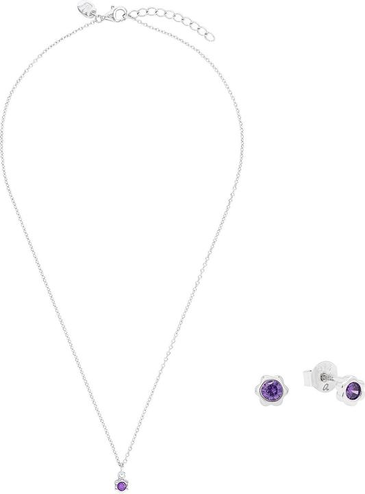 Immagine prodotto Prinzessin Lillifee Multisets für Mädchen, 925 Sterling Silber, Zirkonia synth. | Geburtsstein (Argento 925)