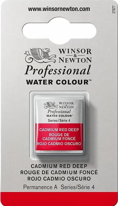 Immagine prodotto Winsor & Newton Watercolour proff. 1/2 pan cadmium red deep 097