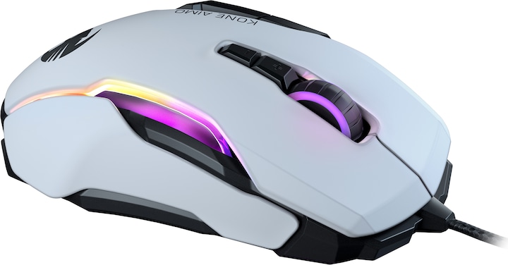Produktbild Roccat Gaming Kone AIMO Remastered, RGB, 16.000 dpi, Weiss (Kabelgebunden)