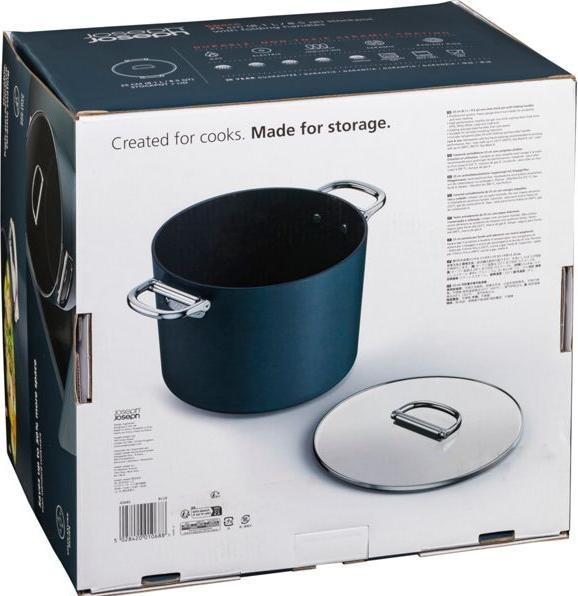 Image du produit Joseph Joseph Space Soupière avec poignées rabattables D25cm (Casserole, Poêle à frire, Aluminium, 25 x 25 cm)