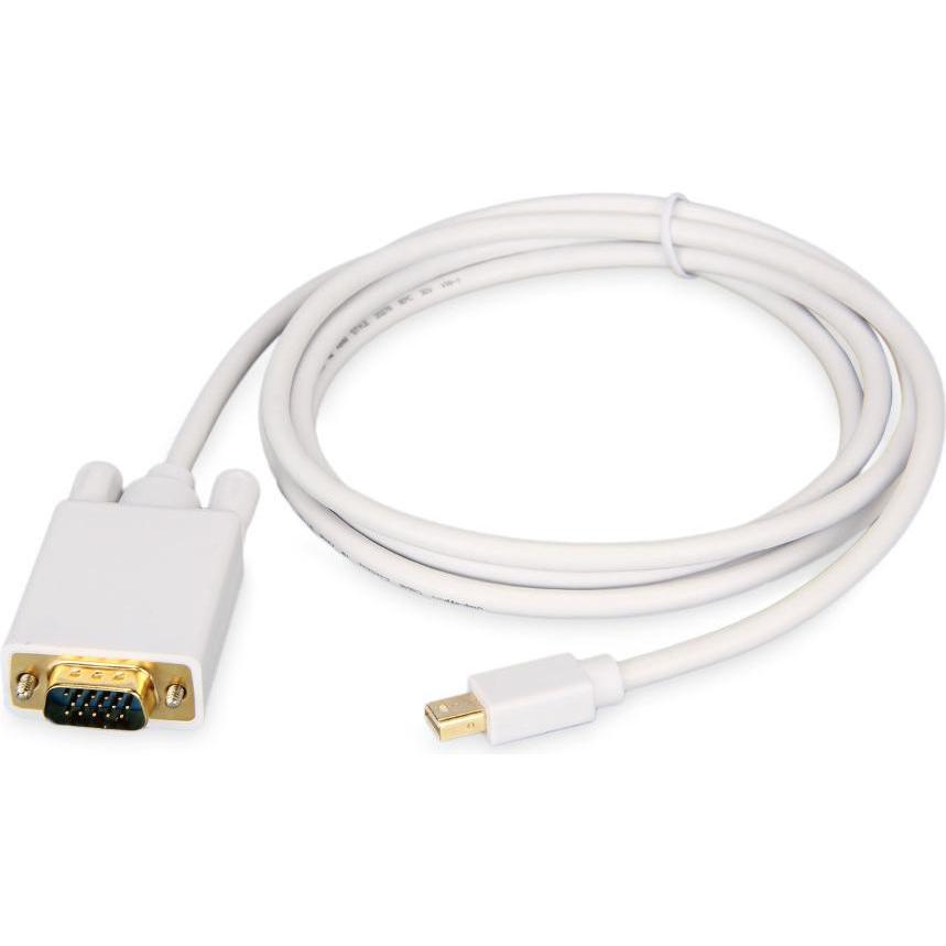 Thumbnail - JTI 1,8 m Mini-DisplayPort-auf-VGA-Adapter (VGA, 180 cm), Data + Video Adapter, Weiss