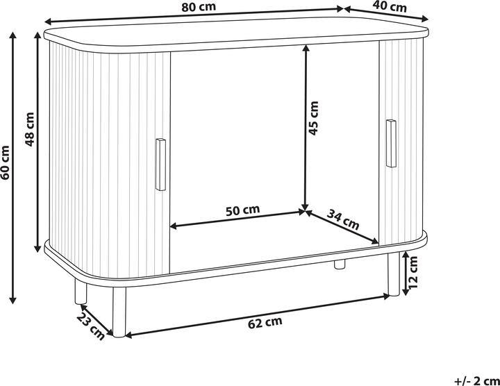 Image du produit Beliani Bradley (80 x 40 x 60 cm)