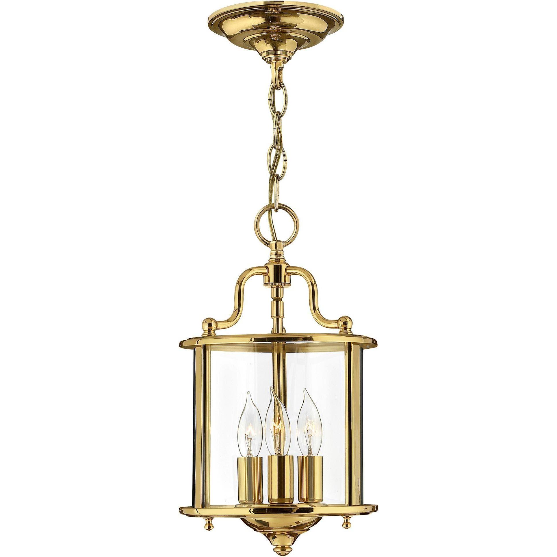 Elstead Lighting Argento Lampada A Sospensione, Lampada A Sospensione Gentry E14 Tripla In Ottone Lucido (E14)