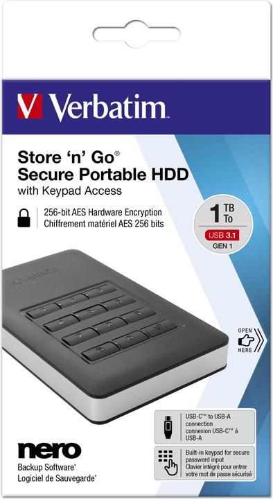 Actual product image Verbatim Store 'n' Go Secure (2 TB)