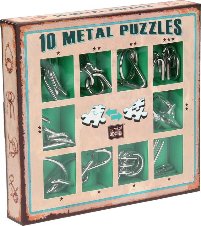 Eureka! Metal Puzzle set - 10 Metal Puzzles Set Green (disponibile solo nel display 52473355) (10 pezzi)