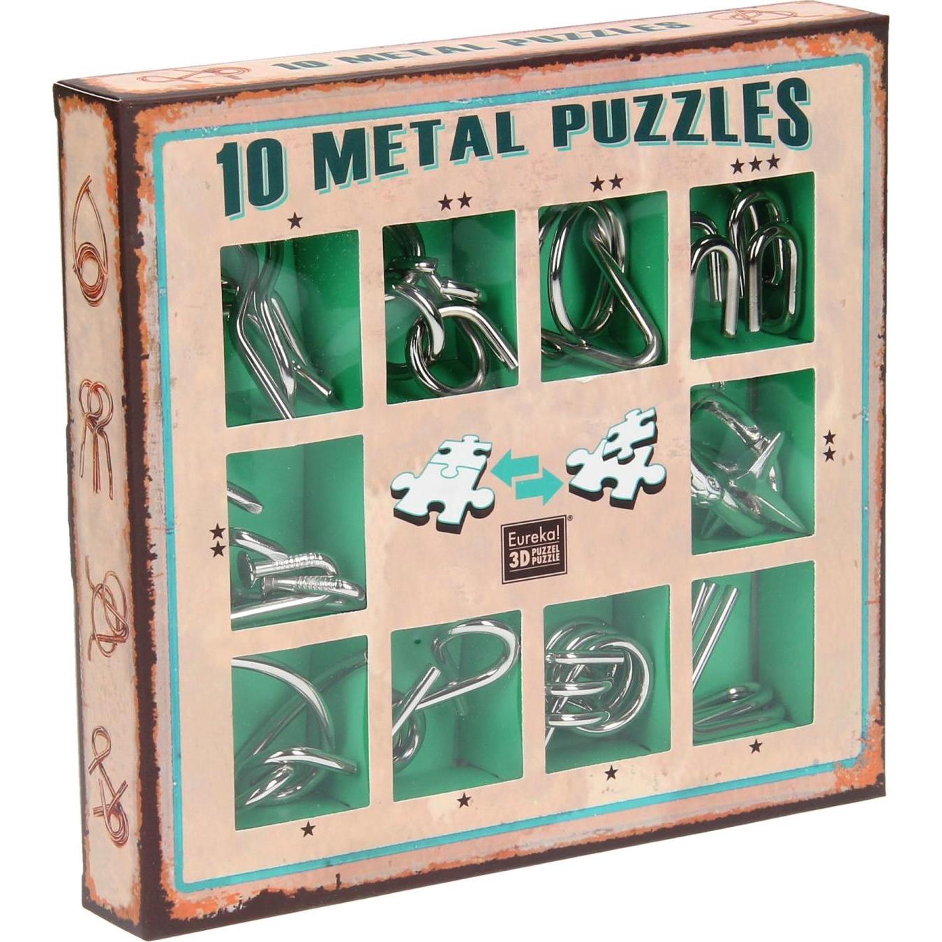 Eureka! Metal Puzzle set - 10 Metal Puzzles Set Green (only available in display 52473355) (10 Teile)