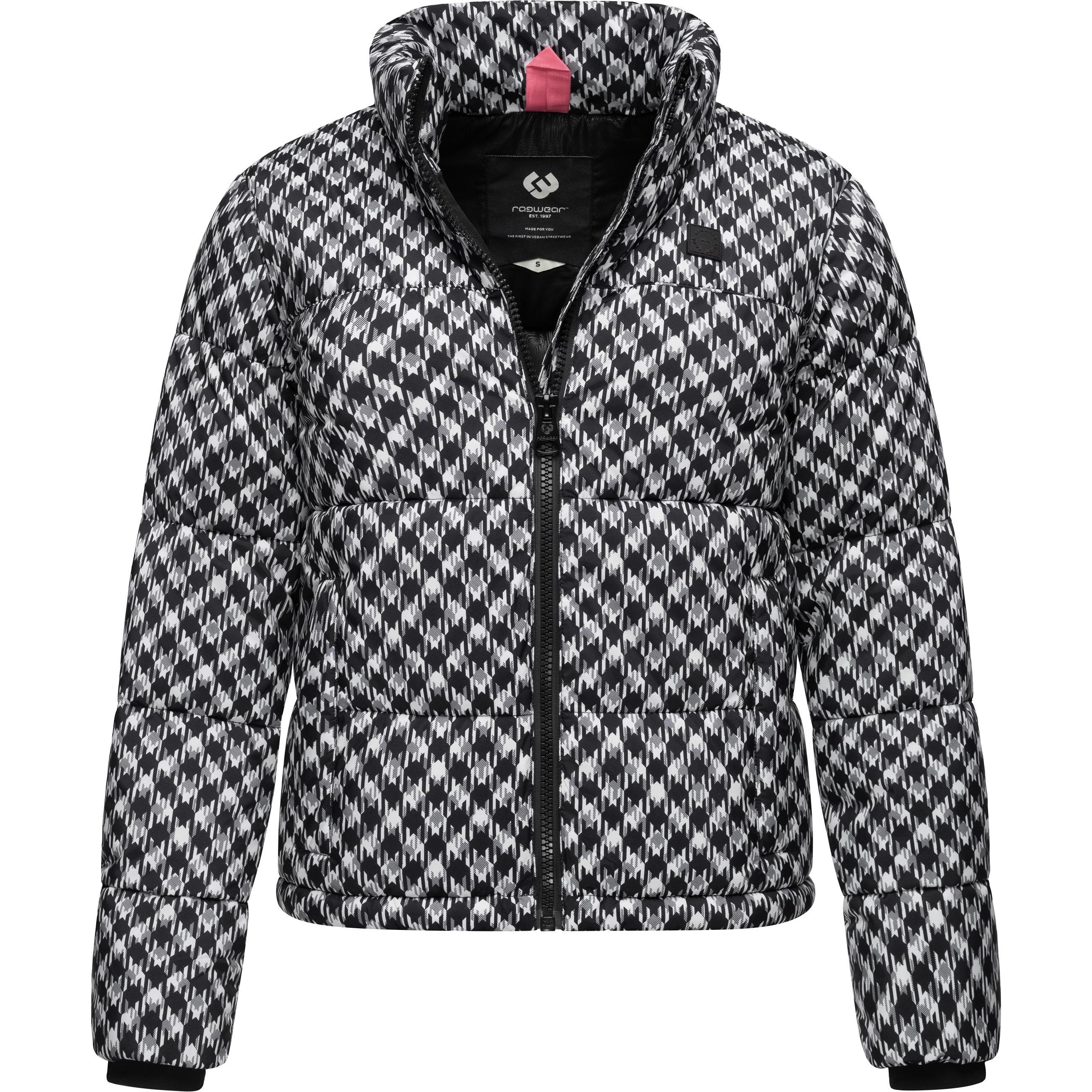 Ragwear, Damen, Jacke, Serah Print (3XL), Schwarz, 3XL