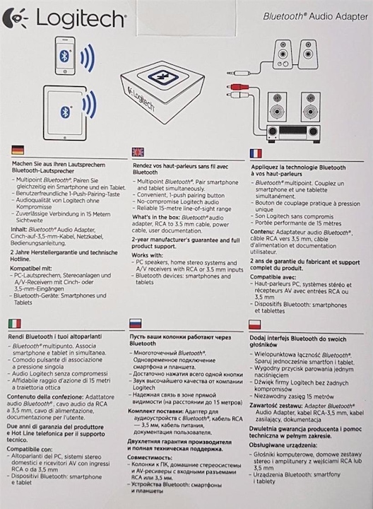 Produktbild Logitech Bluetooth Audio-Receiver (Empfänger)