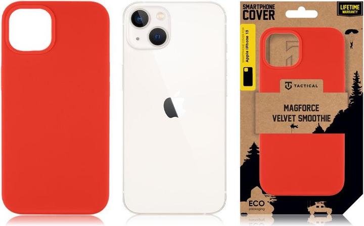 Actual product image Tactical MagForce Velvet Smoothie Cover for Apple iPhone 13 Chilli (Apple iPhone 13)