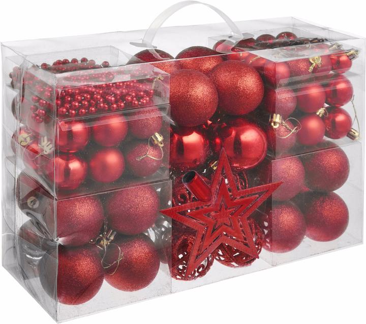 Produktbild tectake Weihnachtskugeln (84 -teilig)