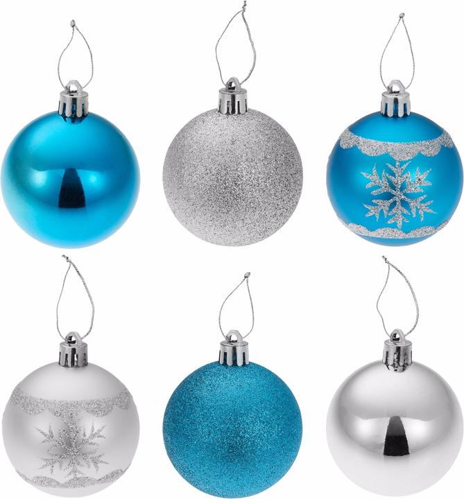 Produktbild tectake Weihnachtskugeln (64 -teilig)